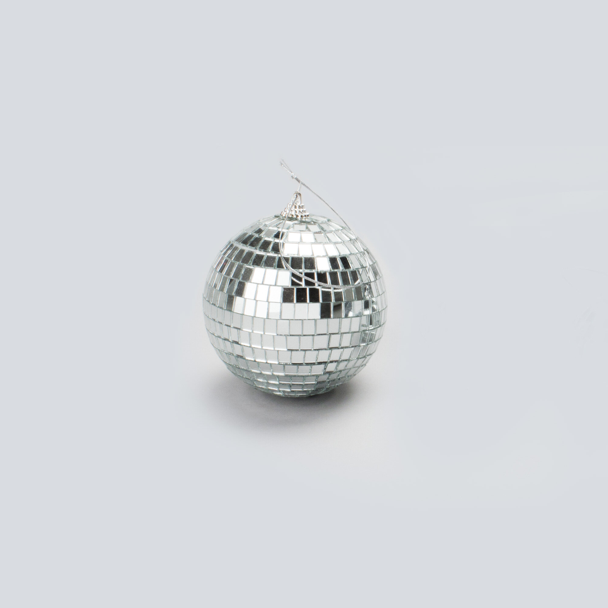 DISCO BALLS ~ 2.5 inch Party Decoration w/ Mirrors ~ Christmas Ornament 2 TWO