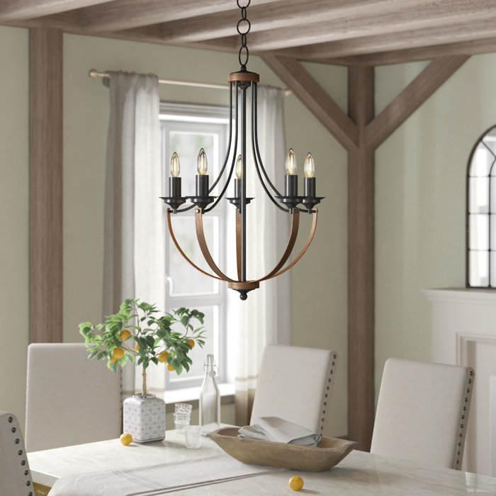 Kenna 5 Light Candle Style Empire Chandelier Kenna 5 Light Candle Style Empire Chandelier