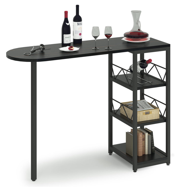 Prep & Savour Corner Bar Storage Wayfair