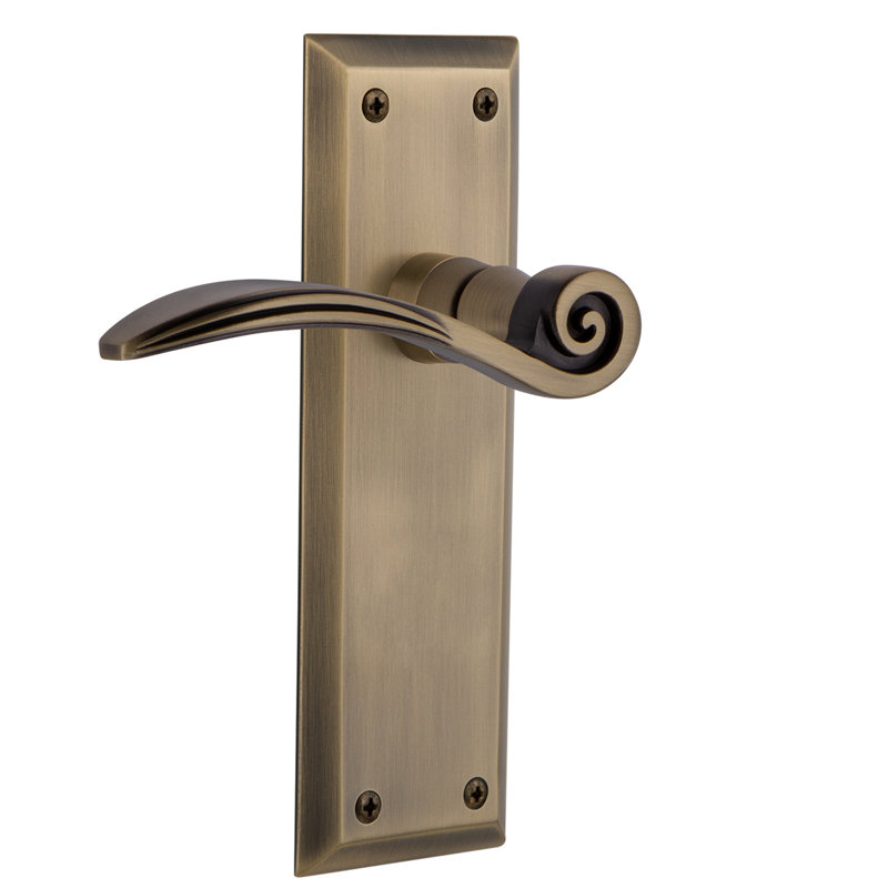 Single Dummy Nostalgic Warehouse Deco Plate with Parlor Lever Oil-Rubbed Bronze
