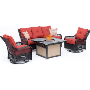 Innsbrook 4 Piece Sofa Seating Group by Alcott Hill Modern