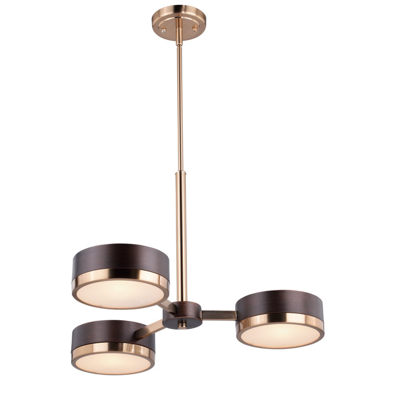 George Oliver Candelaria 3 Light Shaded Drum Chandelier With Crystal Accents Wayfair