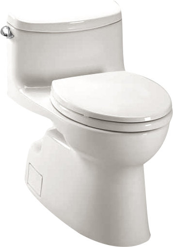 Toto Carolina High Efficiency 1.28 GPF Elongated One-Piece ...