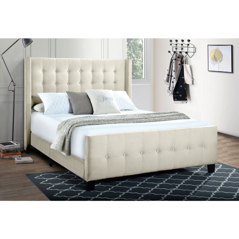 Latitude Run Tufted Upholstered Low Profile Standard Bed 