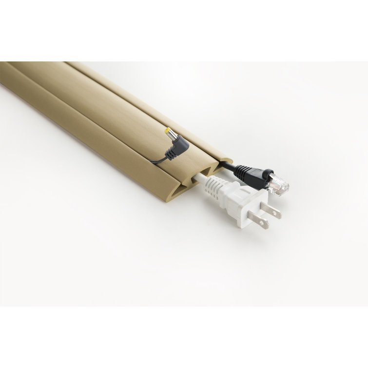 Beige UT Wire Neoprene 3-Channel Cord Protector & Concealer 10FT Long Beige UT Wire Neoprene 3-Channel Cord Protector & Concealer 10FT Long