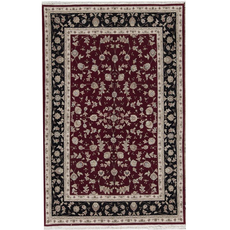Bokara Rug Co Inc One Of A Kind Elegance Hand Knotted Red Black Bokara Rug Co Inc One Of A Kind
