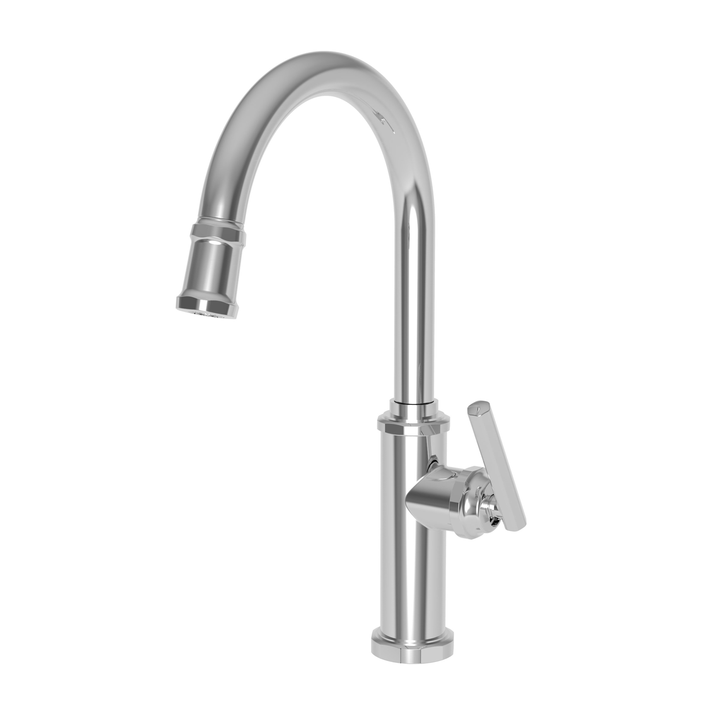 Modern 1 Handle Square Faucet Pull Out Spray Spout Brass Kitchen Faucet Chrome Kitchen Faucets Plumbing Fixtures