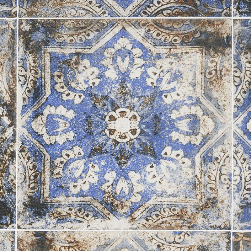 wallabee 8 x 8 porcelain spanish wall floor tile