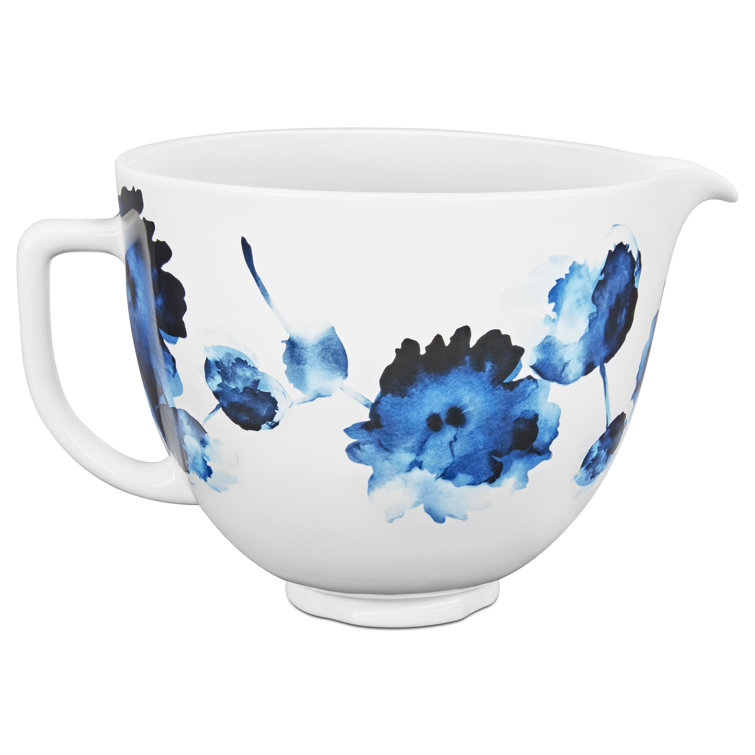 Kitchenaid 5 Quart Ink Watercolor Patterned Ceramic Standmixer Bowl Reviews Wayfair