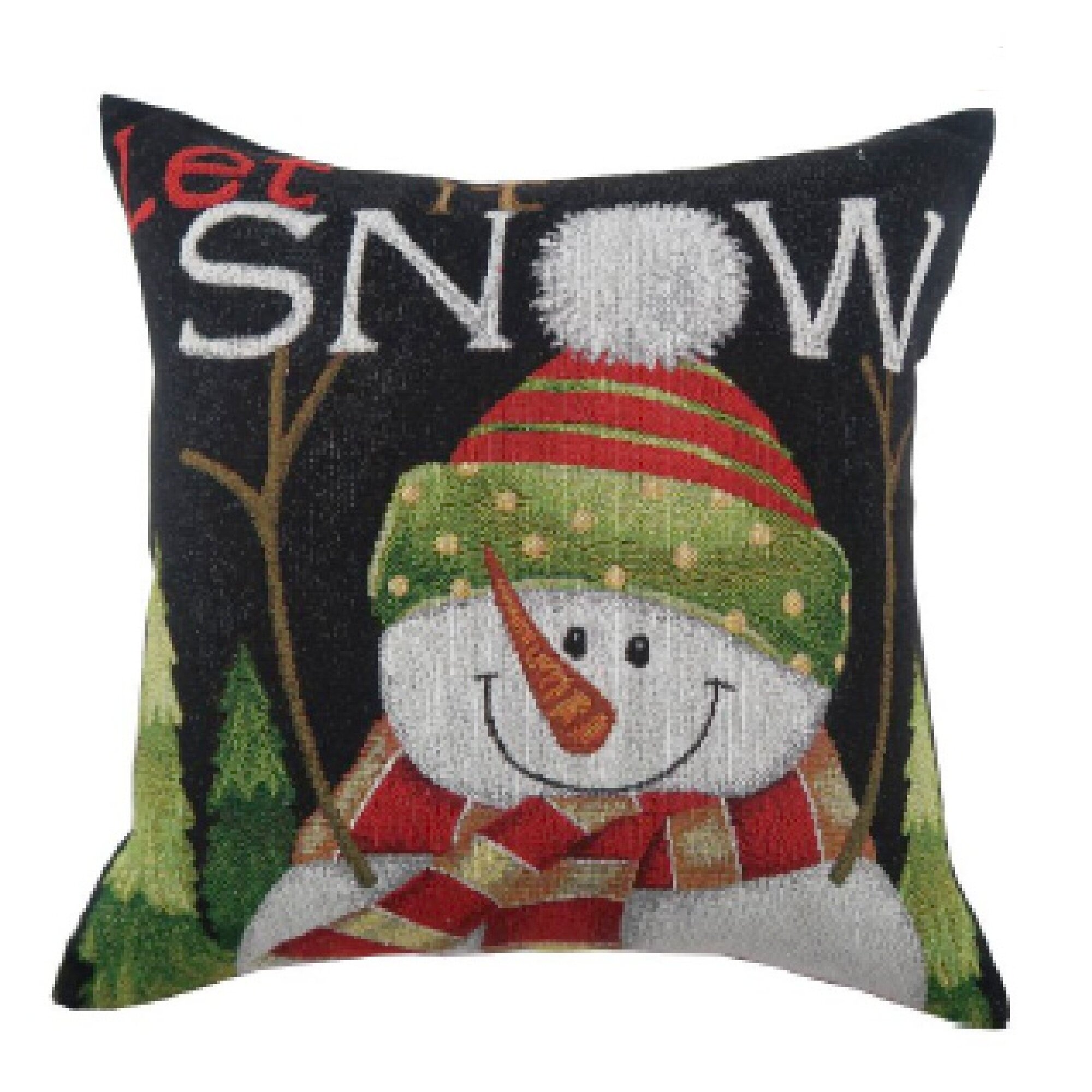 Snowman Pillow Cover Multi  