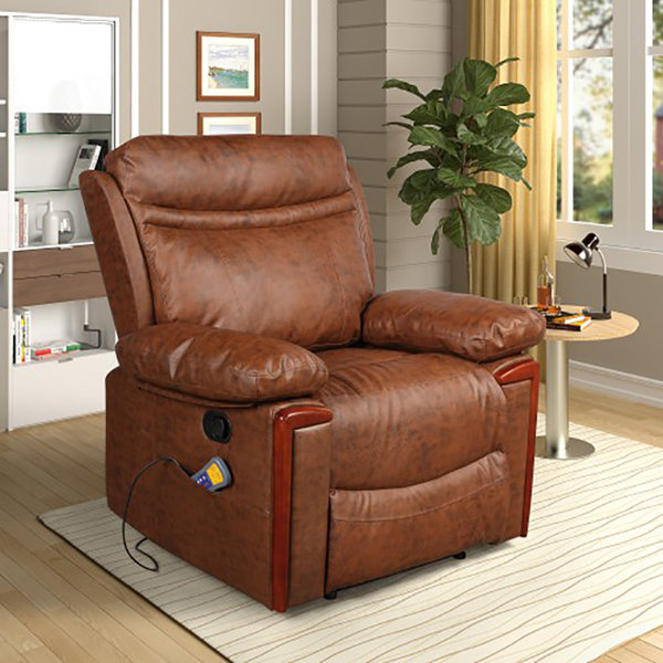 Full Grain Leather Recliner Wayfair