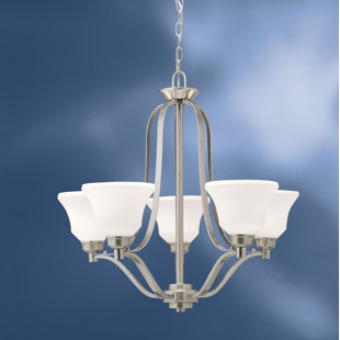 Go to store & view more images Avilla 5-Light Shaded Chandelier by Alcott Hill