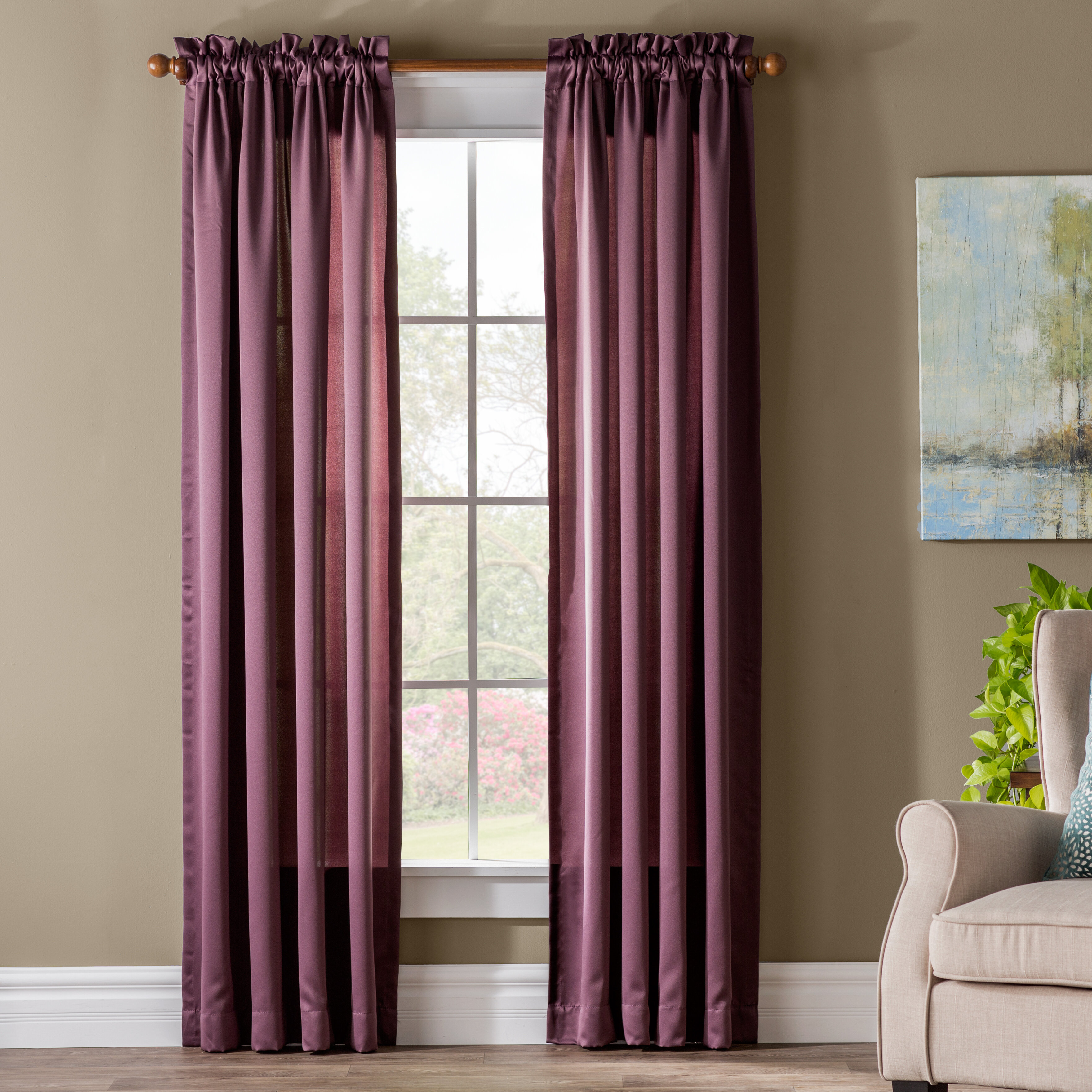 Wayfair Basics Solid Room Darkening Thermal Rod Pocket Single Curtain Panel Reviews Wayfair