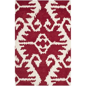 Kouerga Red Area Rug