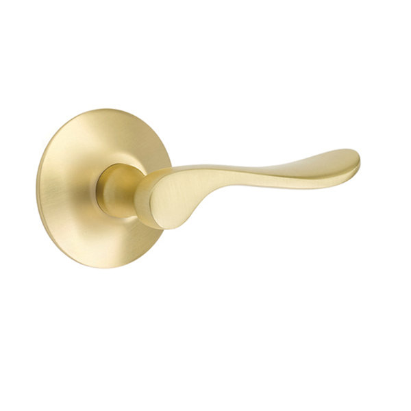 Emtek Passage Luzern Lever With Modern Rose Wayfair
