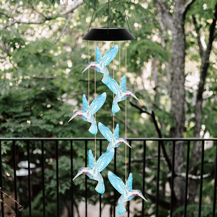 Wind Chimes Solar Angel Lights Outdoor Indoor String Wind Chimes Color Changing Led Solar Power Chimes Light Home Patio Garden Yard Porch Decor,Gifts for Mom/Grandma