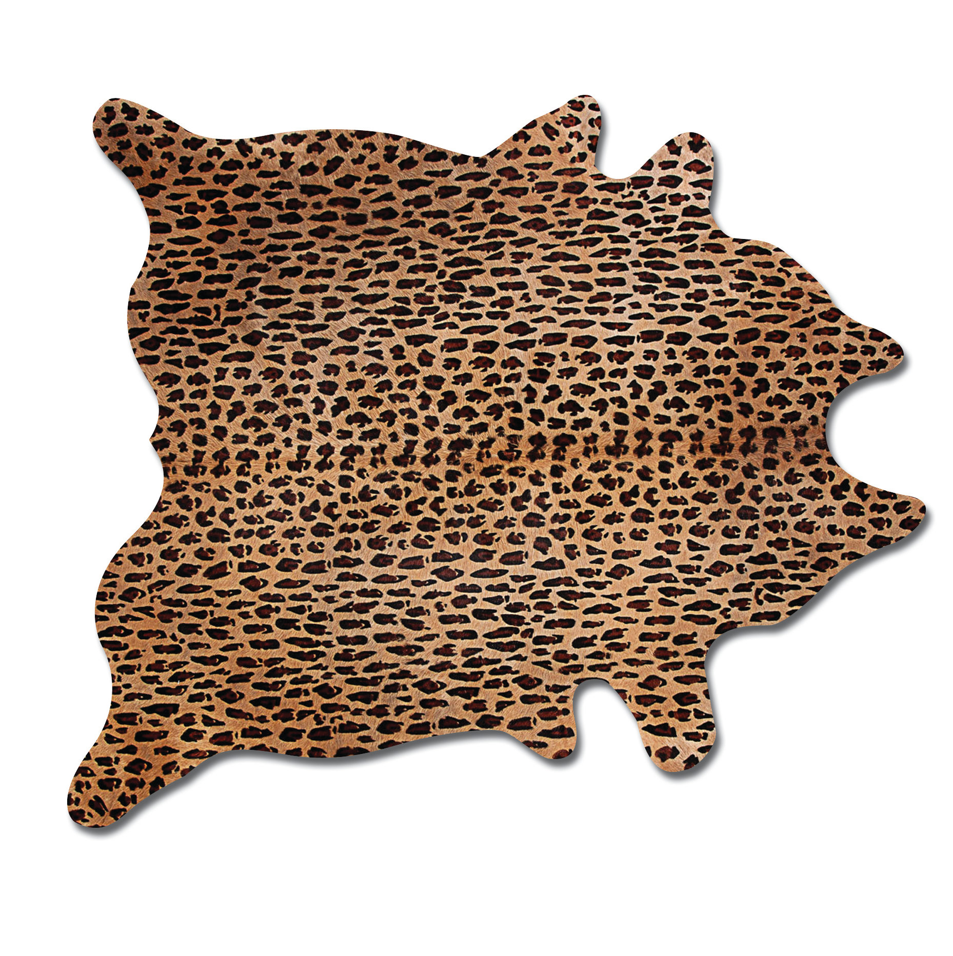 Bloomsbury Market Grady Animal Print Handmade Cowhide Leopard Area