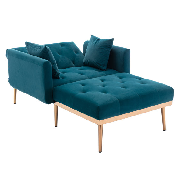 Gold Velvet Chaise Wayfair