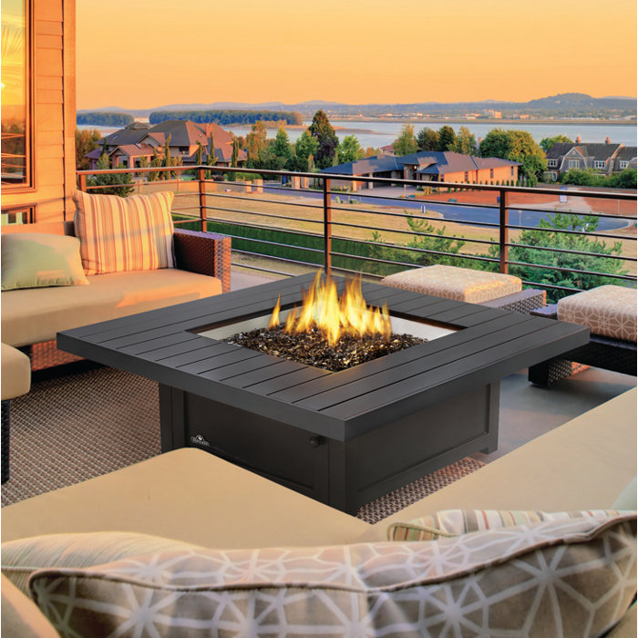 Napoleon St Tropez Aluminum Propane Natural Gas Fire Pit Table