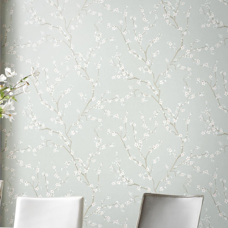 Gracie Oaks Sylvan Place Cherry Blossom 20 5 L X 16 5 W Peel And