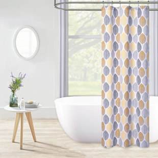Fashion Watercolor Giraffe Splatter Color Extra Long Fabric Shower Curtain Liner 