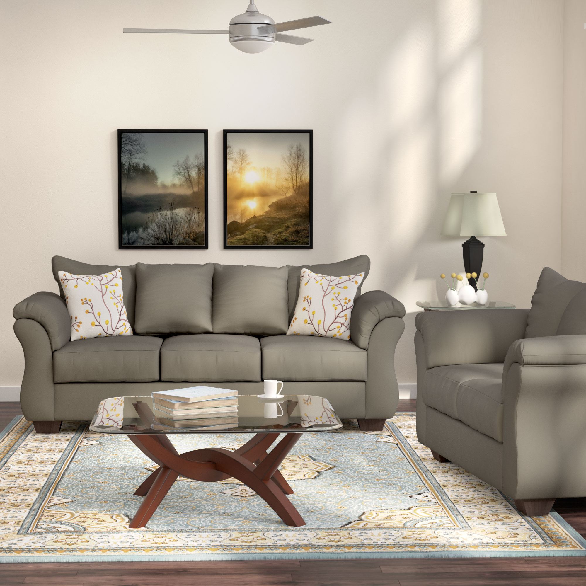 Andover Mills Chisolm 2 Piece Living Room Set & Reviews | Wayfair Andover Mills Chisolm 2 Piece Living Room Set & Reviews | Wayfair