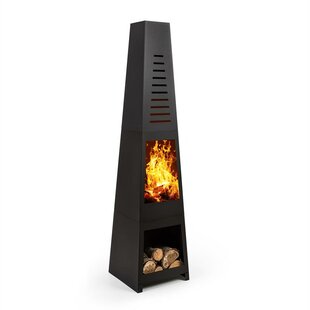 Monument Steel Charcoal/Wood Burning Outdoor Fireplace By Blumfeldt