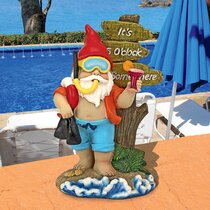 KTS Nautical Seaside Themed Beach Gnomes/Garden Gnome/Garden Ornament TY752 Design A