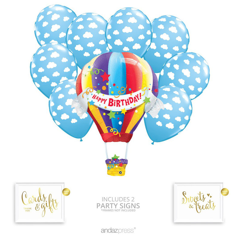 Koyal Wholesale Hot Air Balloon Party Bouquet Paper Disposable