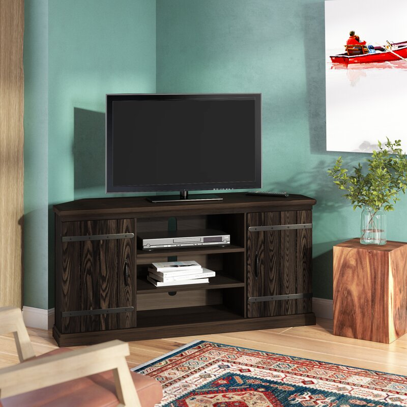 Millwood Pines Esmeyer Corner unit TV Stand for TVs up to 60
