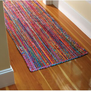 Carnivale Braided Red Area Rug