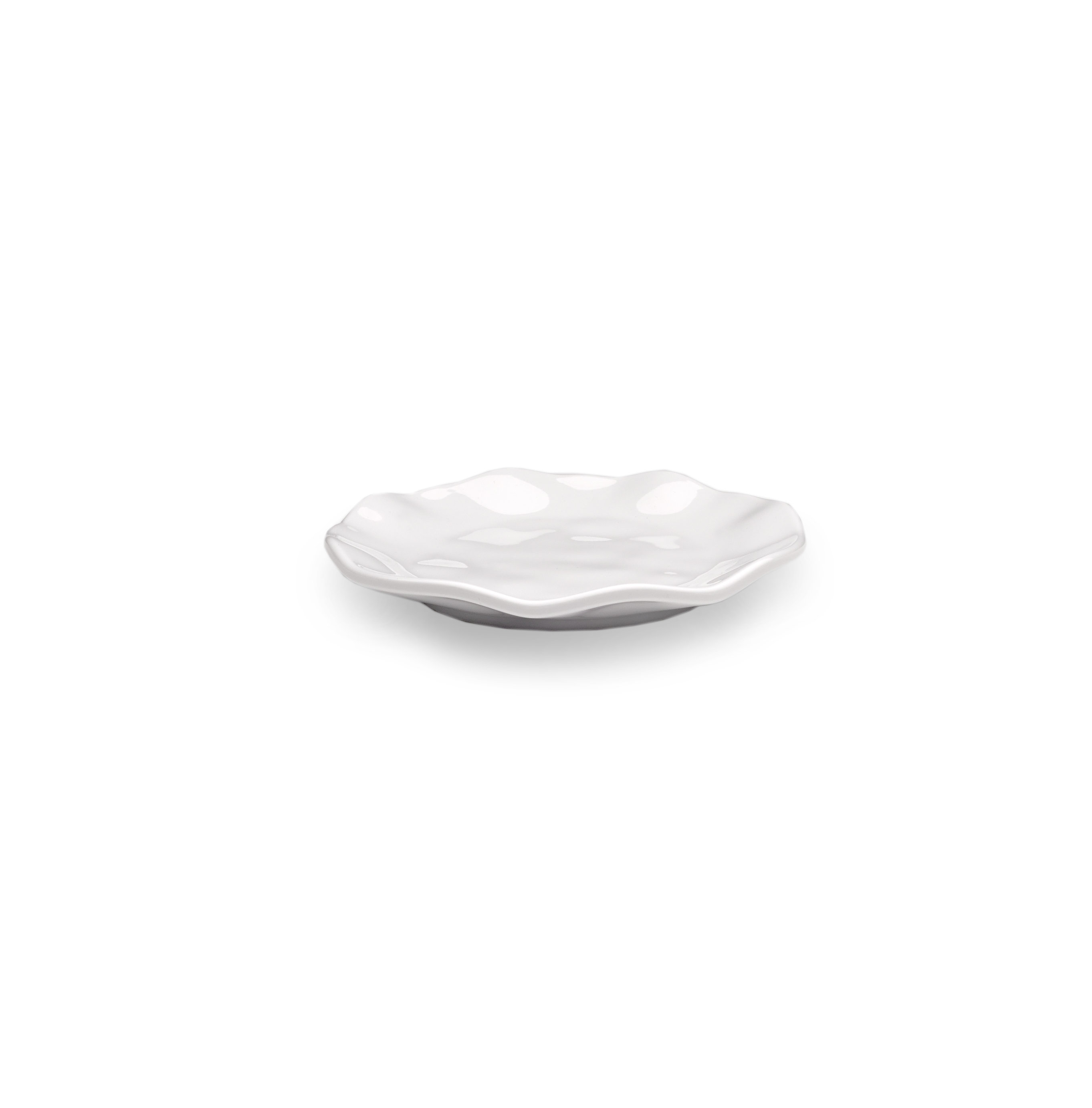 Latitude Run Cord Ruffle 5 5 Melamine Bread And Butter Plate Wayfair