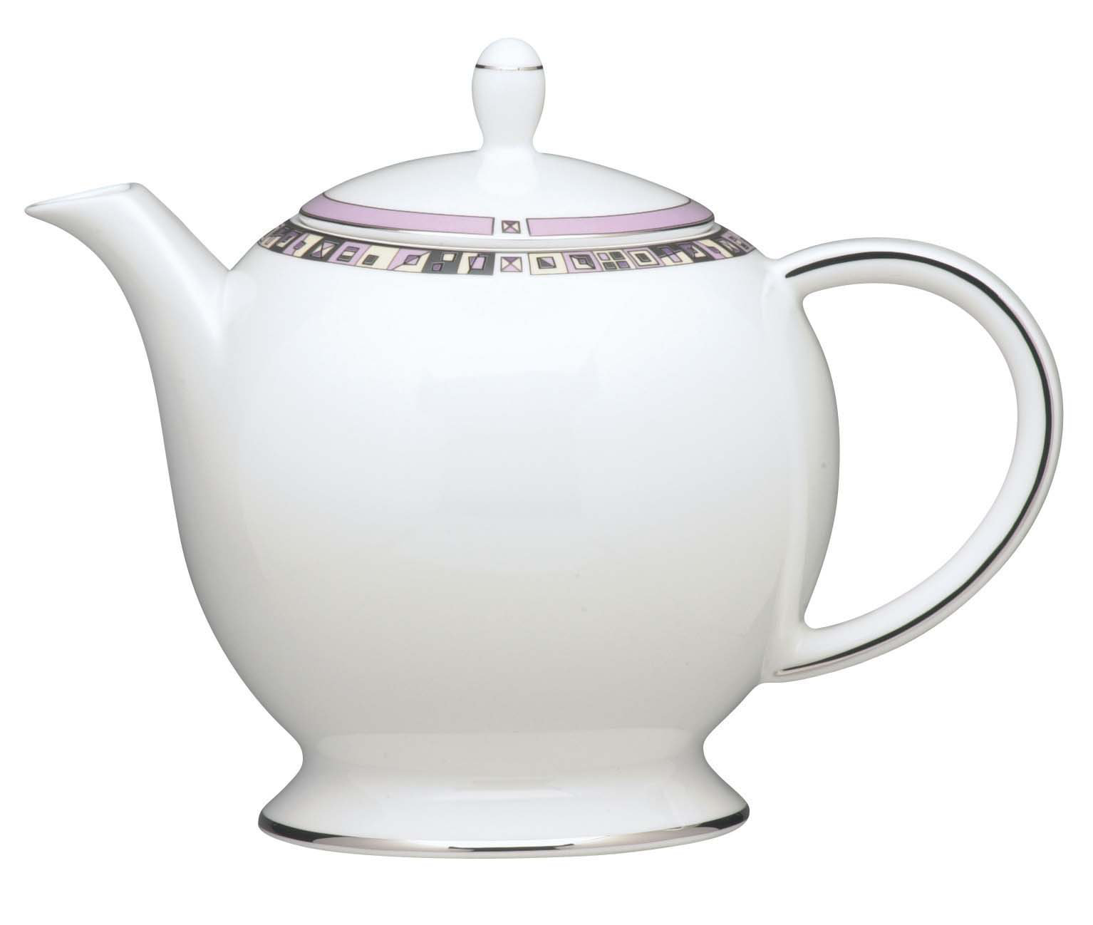 white bone china teapot