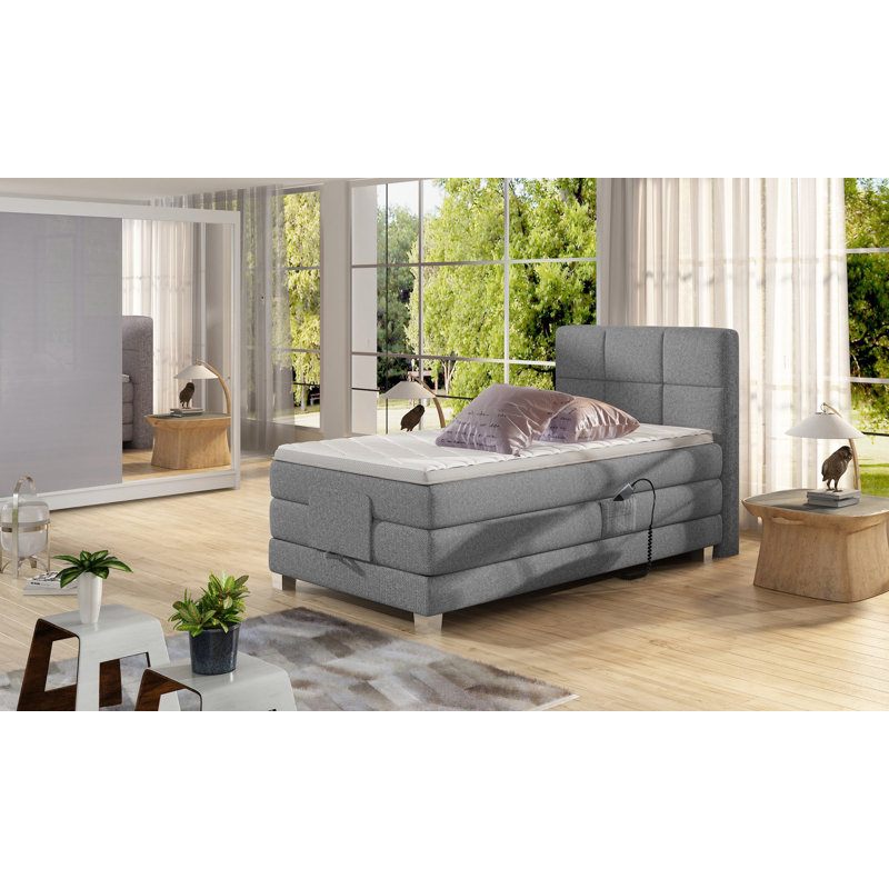 Ebern Designs Achol King Upholstered Storage Standard Bed With Mattress Wayfair