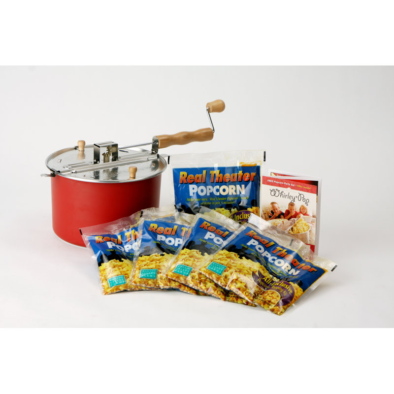 Wabash Valley Farms 4 Oz Whirley Pop 7 Piece Stove Top Popcorn Popper Set Reviews Wayfair