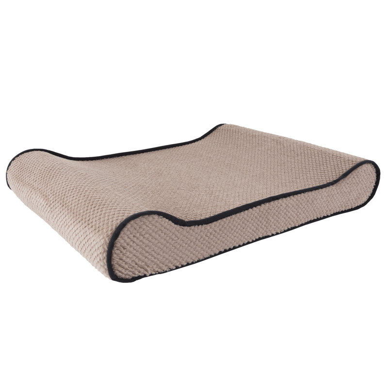 Petmaker Orthopedic Memory Foam Bolster Dog Bed with Bolsters on Both