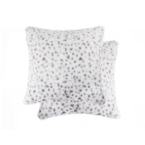 dkny snow leopard pillow