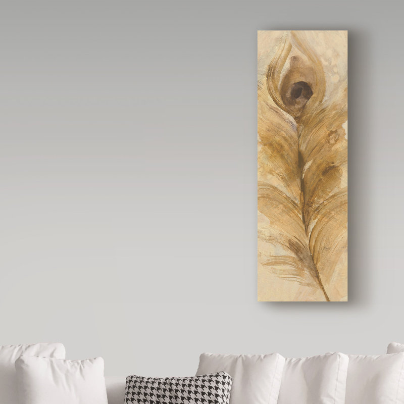 World Menagerie Feather Toss Single Feather Acrylic Painting