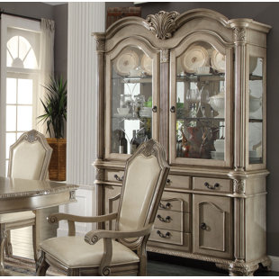 Go to store & view more images Eilers Lighted China Cabinet by Astoria Grand