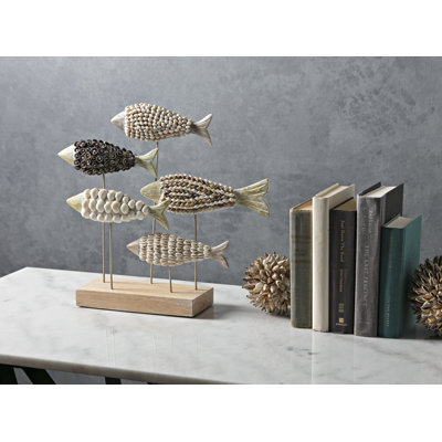 Everly Mosaic Shell Fish Figurine Reviews Birch Lane