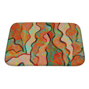 Primo Abstract Funny Watercolor Bath Rug