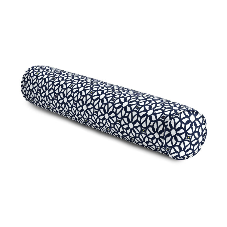 Loom Decor Luxe Sunbrella® Bolster Pillow - Indigo | Wayfair