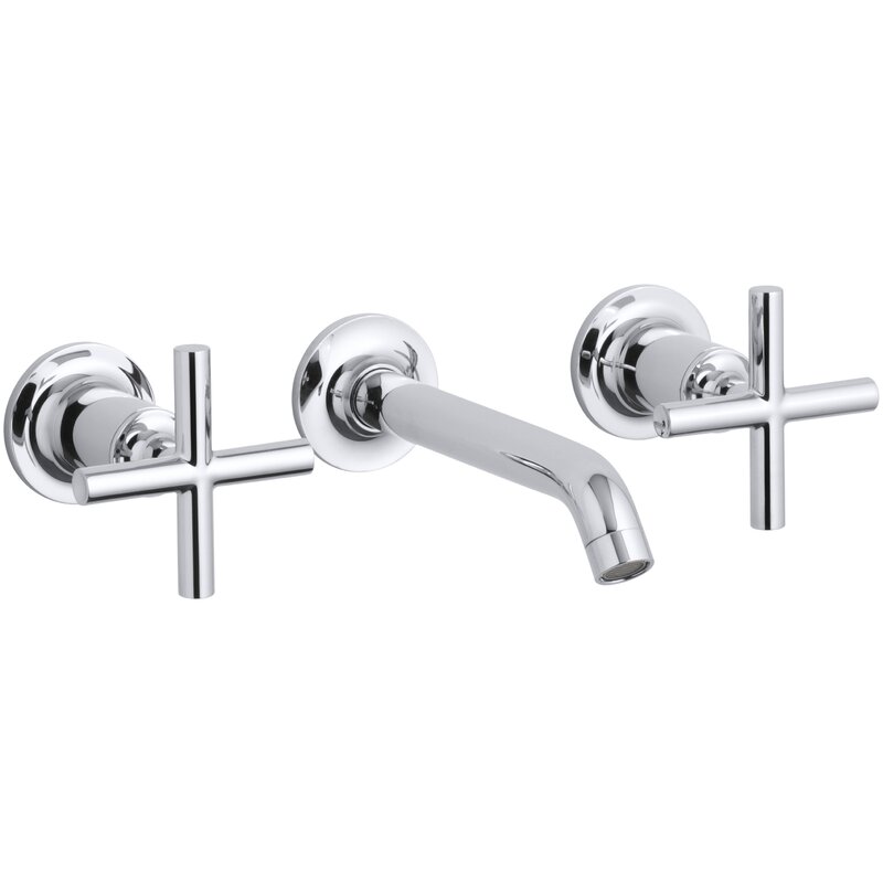 K T14413 3 Bgd Cp Bn Kohler Purist Widespread Wall Mounted Bathroom Faucet Reviews Wayfair