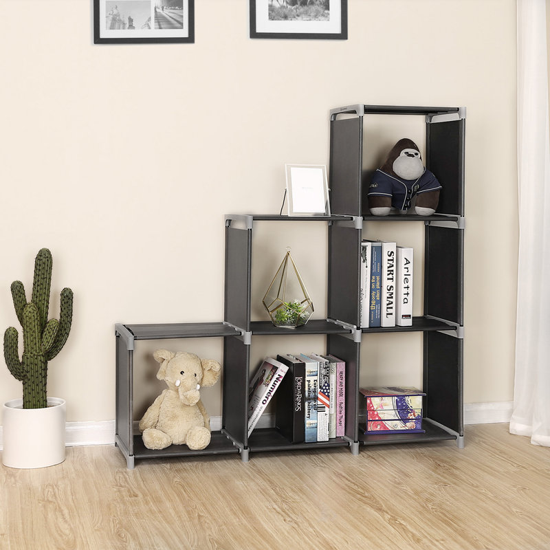 Rebrilliant Songmics 6 Cube Storage Rack Staircase Organizer Diy