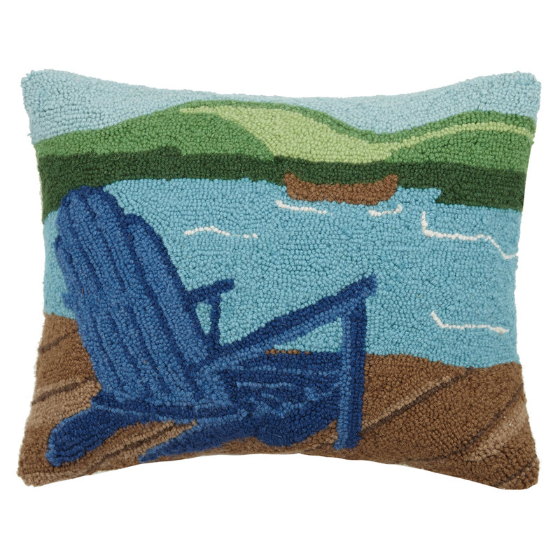 Peking Handicraft Lake Adirondack Wool Lumbar Pillow Wayfair