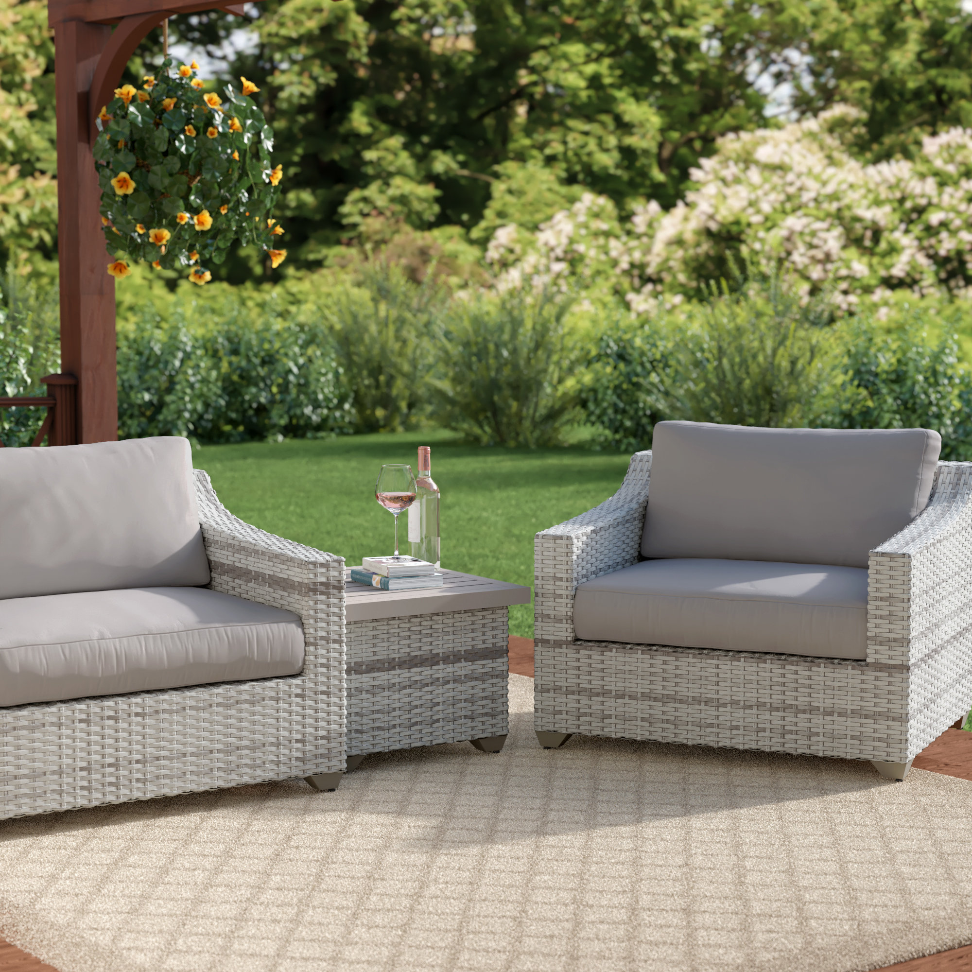 Sol 72 Outdoor Waterbury 3 Piece Sofa Seating Group With Cushions Wayfair