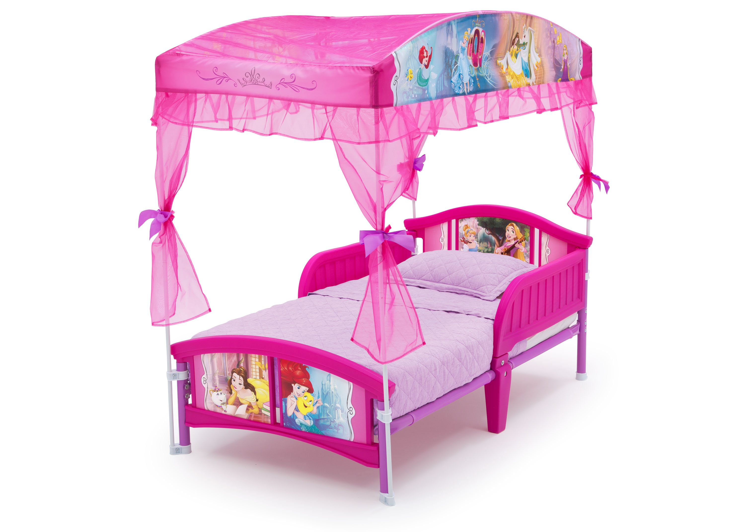 Delta Children Disney Princess Toddler Canopy Bed ...
