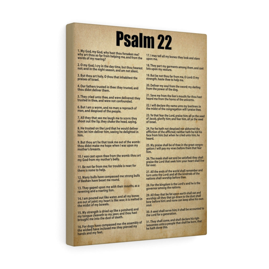 Trinx Desperate For God's Help Psalm 22 Christian Wall Art Bible Verse ...