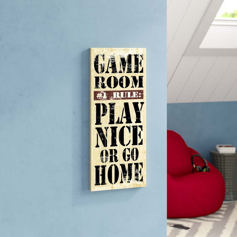 Latitude Run Game Room Rules Wall Décor & Reviews Wayfair