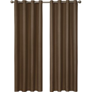 Tewksbury Solid Blackout Grommet Single Curtain Panel